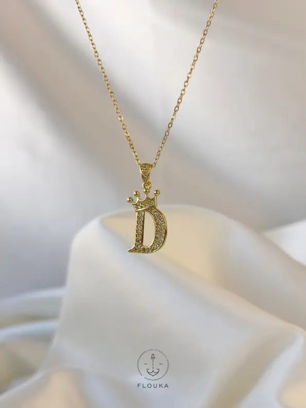 letter D necklace