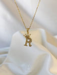 letter R necklace