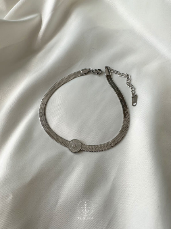 snake coin anklet