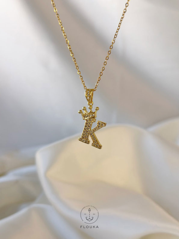 letter K necklace