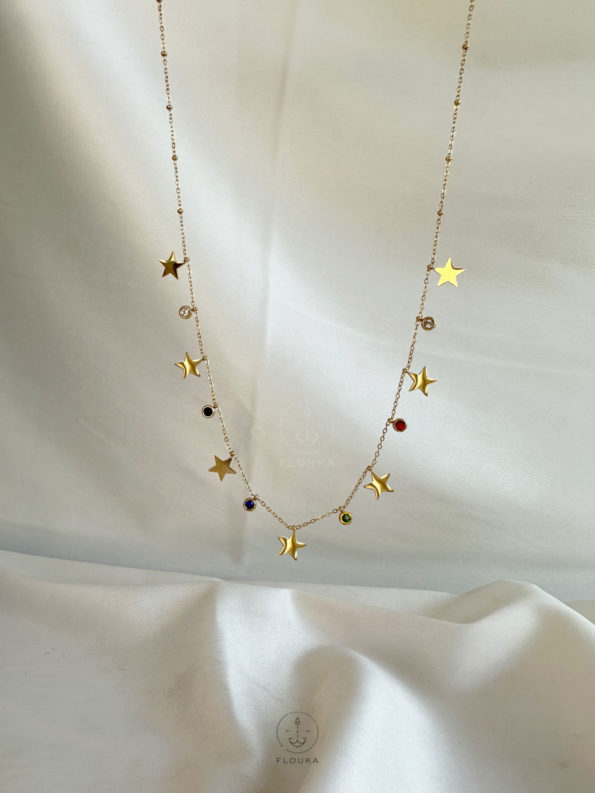 stars colours necklace