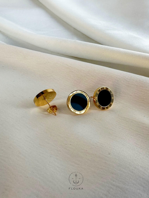 black bulgari earring