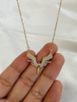 white angel necklace