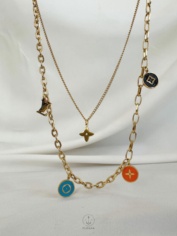 colour LV necklace