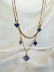 blue LV necklace