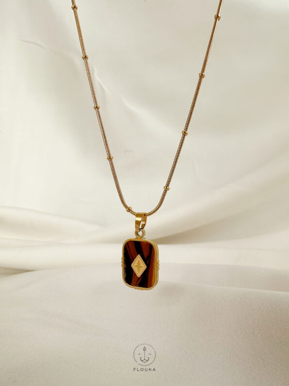 brown necklace