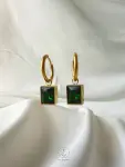 basic green earrings
