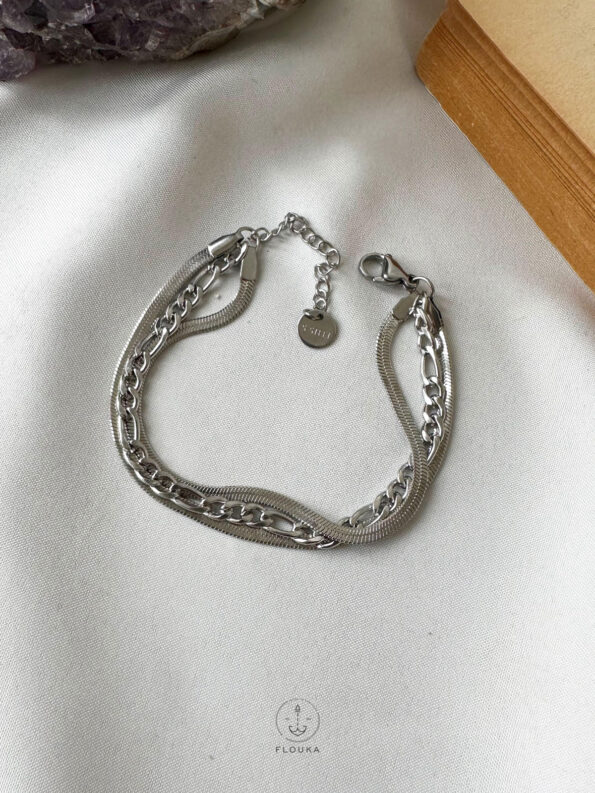 silver basic bracaelet