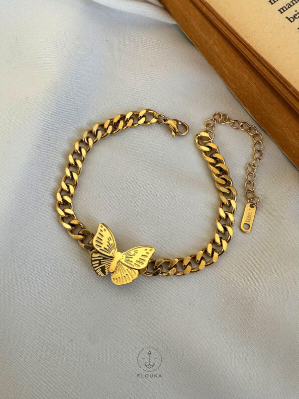 gold butterfly bracelet