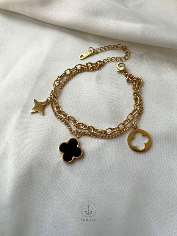 black lv bracelet