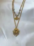 crown eye necklace
