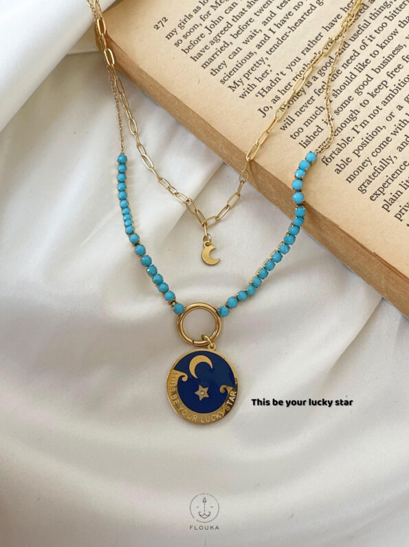 blue ramadan necklace