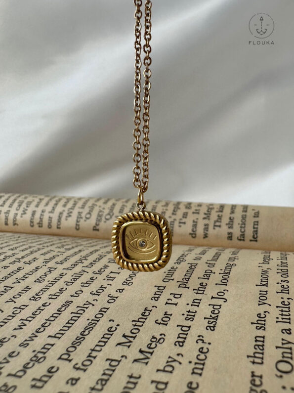 square eye necklace