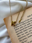 simple letter K necklace