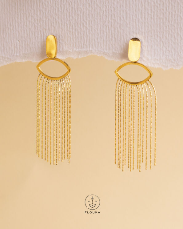 tail eye earrings