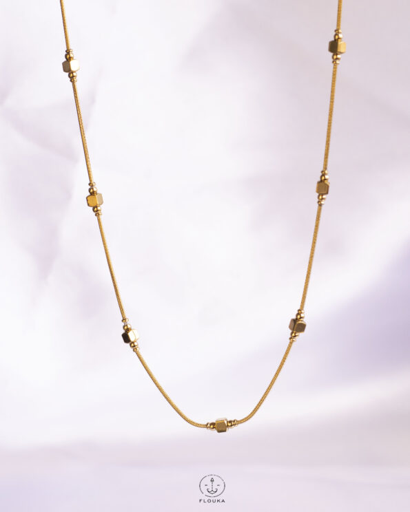 simple gold necklace
