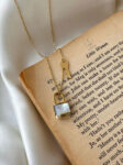 white lock necklace