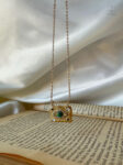 eveil green eye necklace