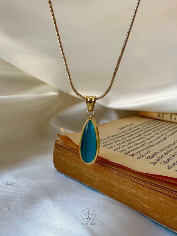 cat eye stone necklace