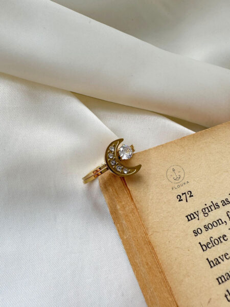 crescent moon ring