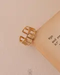 free size flexible gold ring