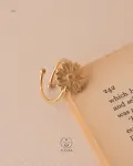free size flexible gold ring