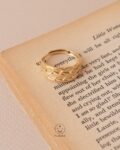 free size flexible gold ring