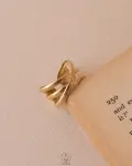 free size flexible gold ring