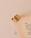 free size flexible gold ring