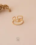 free size flexible gold ring