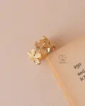 free size flexible gold ring