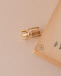 free size flexible gold ring