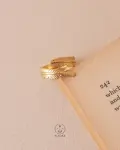 free size flexible gold ring