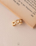 free size flexible gold ring