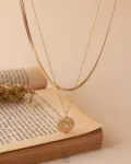 DOUBLE LAYER EYE NECKLACE