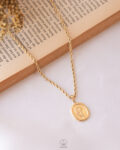 gold flower necklace