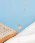 cat eye square necklace
