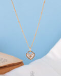 white heart necklace