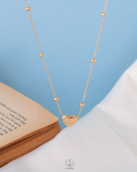 gold heart necklace