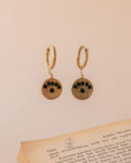 black eveil eye earrings