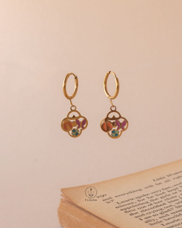 colourful vancleef earrings