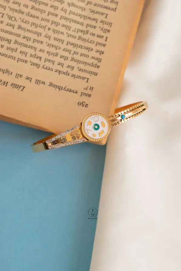 white eye straus bracelet