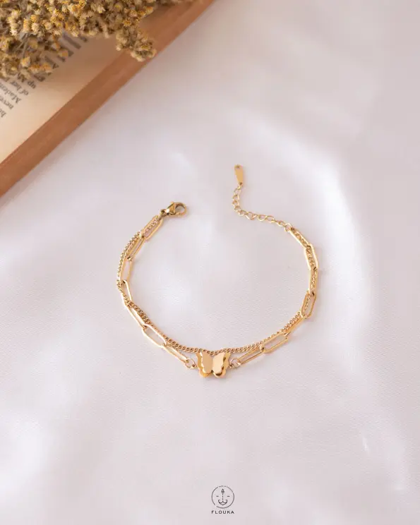 gold butterfly bracelet