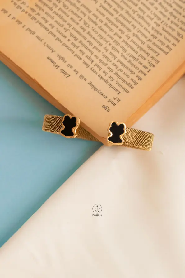 black teddy bear bracelet