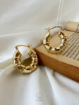 float gold plated earrings