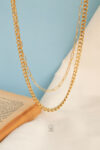 double layer chain necklace