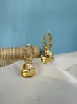 versace gold plated earrings set