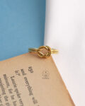 gold tie ring