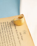 wide skin free size ring