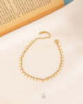 small gold anklet